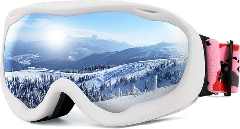 FEISEDY Sports Ski Goggles Snowboard Anti-Fog Mirrored Snow Goggles OTG UV Protection for Women Men Youth B2946 in Saudi Arabia