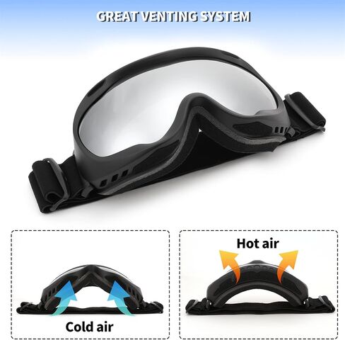 FEISEDY Sports Ski Goggles Snowboard Anti-Fog Mirrored Snow Goggles OTG UV Protection for Women Men Youth B2946 in Saudi Arabia