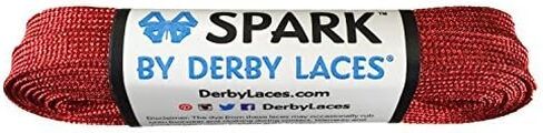 Derby Laces Red Spark Shoelace for Shoes, Skates, Boots, Roller Derby, Hockey and Ice Skates in Kuwait