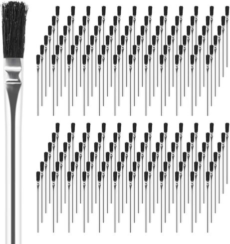 Acid Brush, 36 Count 3/8 Inch Acid Flux Brushes with Tin-Plated Handle and Natural Bristle, Disposable Acid Brush for Soldering, Woodworking, Crafting in Saudi Arabia
