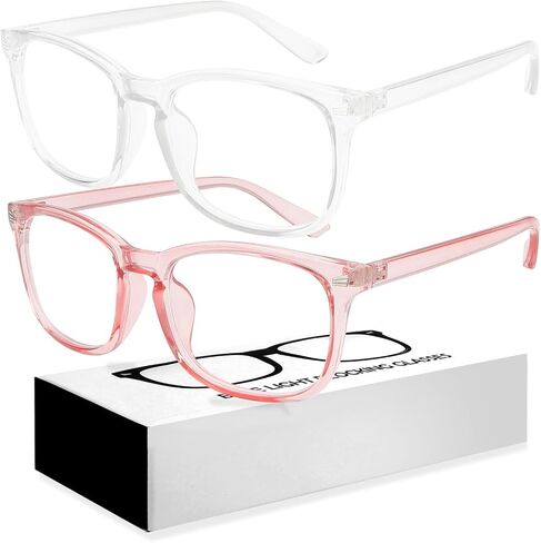 2 Pack Blue Light Glasses For Woman/Men, Reading Glasses Blue Light Blocking Glasses Computer Bluelight Glasses in Saudi Arabia