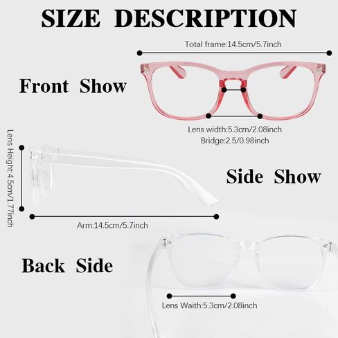 2 Pack Blue Light Glasses For Woman/Men, Reading Glasses Blue Light Blocking Glasses Computer Bluelight Glasses in Saudi Arabia