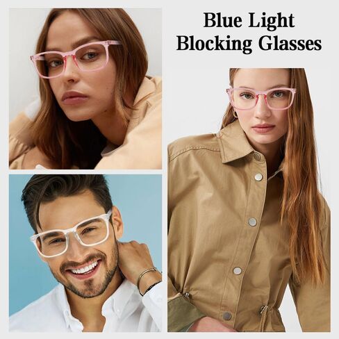 2 Pack Blue Light Glasses For Woman/Men, Reading Glasses Blue Light Blocking Glasses Computer Bluelight Glasses in Saudi Arabia