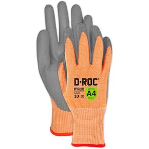 Magid D-ROC DX Technology Polyurethane Palm Coated Cut Resistant Work Gloves