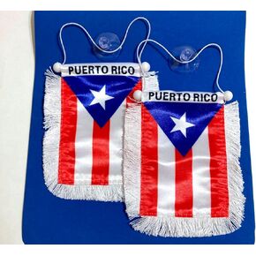 Puerto Rico Flag for car rearview mirrors accessories decoration Boricua Collection Puerto Rican Decoration flags - Add Vibrant Pride to Cars, Homes, Walls, and Doors