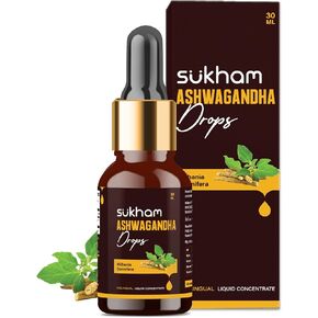 Ashwagandha Liquid Drops- Ashwagandha Root Extract | 3rd Party Lab Tested | Better Energy & Immunity | 1 FL.OZ (40 Servings)- with Withanolides and Withaferins