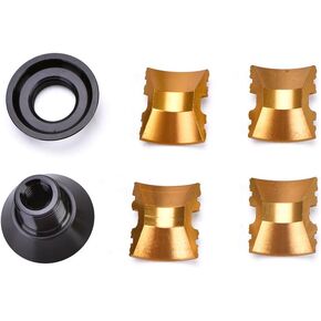 VGEBY1 Headset Expander Plug, Bike Headset Compressor Plug for 28.6mm Carbon Fork Parts(Gold) Headset Expander Plug Compression Plug Carbon Fork Compression Plug