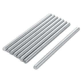 24Pcs M6 x 100mm 304 Stainless Steel Fully Threaded Rods, Right Hand Threaded Rod Bars Studs, 1mm Thread Pitch, Fits for Anchor Bolts, Clamps, Hangers, U-Bolts