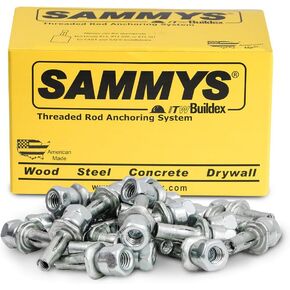Sammys X-Press 8150922-25 Vertical Rod Anchor Super Screw with 3/8 in. Threaded Rod Fitting for Metal Deck (25-Pack)