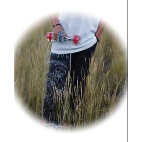 Clear Acrylic Longboards with Light up LED Wheels. Non-Slippery, Super Durable. 40" Platypus Style. Great for Beginners to Experts. Easy to Ride, 9" Wide. Design: Grim Reaper