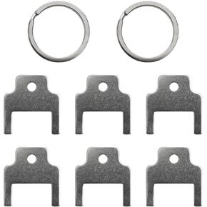 770301 Paper Towel Dispenser Key,Toilet Paper Key for Kimberly Clark Universal Dispensers, Stainless Steel Toilet Paper Dispenser Key Rings Compatible with Kimberly Clark