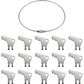 50504 Key,Paper Towel Dispenser Key,Commercial-Grade Universal Dispenser Key for Georgia Pacific Paper Towel and Toilet Paper Dispensers (15 pcs)