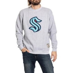 سترة Calhoun NHL Surf & Skate للجنسين برقبة دائرية مع مزيج من القطن الفاخر وشعار الفريق المتآكل in Kuwait
