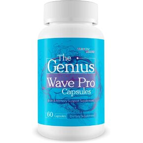 The Genius Wave Pro Capsules - Our Best Brain Supplements for Memory and Focus - Memory Vitamins for Memory and Brain Focus - Memory Focus Supplement for Brain - Memory Vitamins Brain for Women & Men