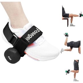 Dumbbell Foot Attachment, Tibialis Trainer, Adjustable Ankle Weights, Ankle Straps for Weight Lifting, Leg Workouts at Home for Hip Flexors, Shin Splint, Hamstring Curls, Leg extensions