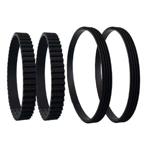 Replacement Vacuum Belts Compatible with Shark LA502 LA500 AZ2002 AZ2000 AZ2000W AZ2000WWK Cleaner Parts - Front Brush Belt Vega 153-3MV-7/153-3GT-7 + Long Drive Belt Vega EPH219 (2+2 Pack)