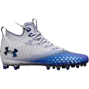Under Armour Spotlight Clone 3.0 MC Mens Football Cleats White-Royal