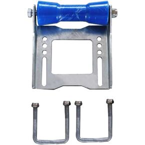 8 Inch Trailer Keel Roller Bow Roller with Bracket and U-Bolts for Easy Loading and Launching, Keel Roller Kit, Blue, Cold Galvanized Steel