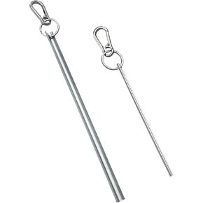 Half Moon Elevator Door Key, Small Lunar Fits for Westinghouse Schindler Elevator Door and Large Lunar Fits Otis Door, Comes with a metal keychain, 2 Piece