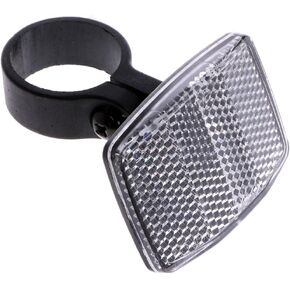 2Pcs Bike Lights and Reflectors, White Bicycle Handlebar Reflector, Front Rear Warning Safety Light, Lights and Reflectors