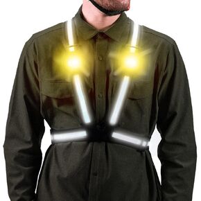 BlinkerVest | High Visibility Reflective Cycling, Running, Walking Vest | LED Turn Detachable Signal Attachments