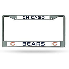 Rico Industries NFL Unisex-Adult Standard Chrome License Plate Frame