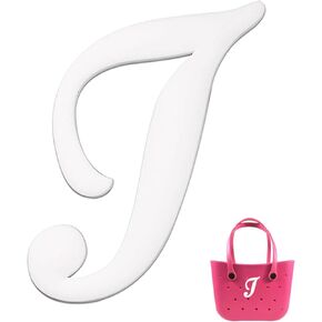 Decorative Lettering for Bogg Bag 3D Alphabet Bogg Bag Decor Charms Bogg Bag Accessories for Personalizing DIY bag I White