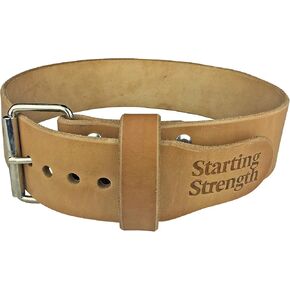 Starting Strength Weight Lifting Belt 3 Inch For Powerlifting, Weightlifting, Heavy Gym Training Workouts, For Men and Women - Single Prong Seamless Roller