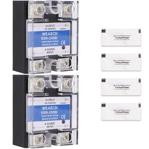 Single Phase Solid State Relay, SSR-25DD, DC to DC, Input 4-32VDC to Output 24-220VDC, 40A 50-60Hz (1)