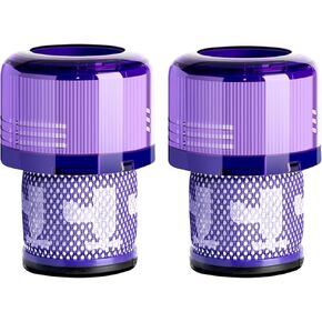 2 Pack Compatible with Dyson V11 Filters Replacement Absolute Extra, V11 Animal V11 Torque Drive Complete V15 Detect Cordless Vacuum Cleaner Washable,SV15 Filter,970013-02 (2)