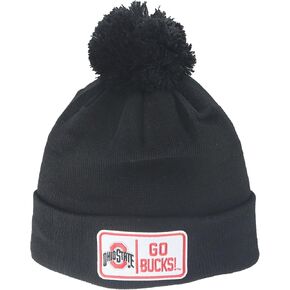 Zephyr NCAA Officially Licensed Pom Beanie Patch Defer Black