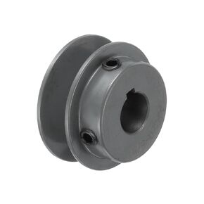 uxcell AK20-5/8 V-Belt Sheave 5/8"Bore 2"OD Single Groove Web Sheave Bored-to-Size Sheave, Cast Iron, Belt Section for 4L or A Belt