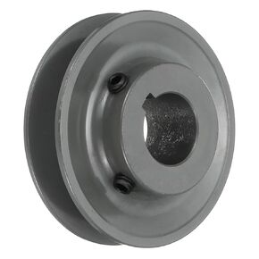 uxcell BK34-1 V-Belt Sheave 1"Bore 3.55"OD Single Groove Web Sheave Bored-to-Size Sheave, Cast Iron, Belt Section for 3L or B Belt