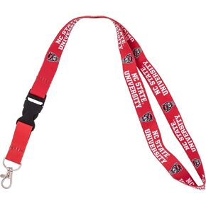 Desert Cactus North Carolina State University Lanyard Wolfpack NC State NCSU Car Keys ID Badge Holder Lanyard Keychain Detachable Breakaway Snap Buckle (Red)