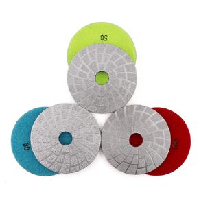 3PCS Vacuum Brazed Diamond Polishing Pads Grinding Wheel Disc for Concrete (5 INCH)
