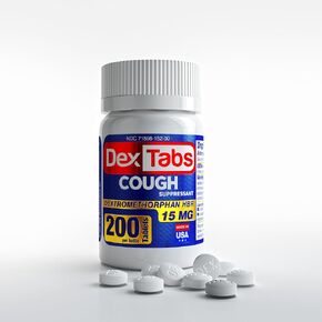Cough suppressant, 200 Tablets, 15 mg of Dextromethorphan HBr in Each Micro Tablet