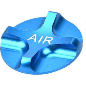 Haofy Air Valve for MTB Fork, Aluminium Alloy Suspension Fork Front Fork Airtight Valve Cover Axxessory, Front Fork Valve Cover (Blue)