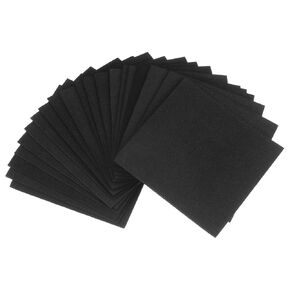 uxcell 20pcs Rubber Padding Sheets 1/16 Inch Thick x 4 Inch Long Square Neoprene Foam Sheet Non-Slip Anti Vibration Pads, Anti-Skid Noise