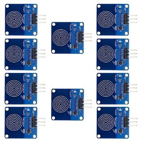 TTP223B Digital Touch Sensor 1 Position Capacitive Touch Switch Module DC 2V to 5.5V Compatible Arduino (10 Pack)
