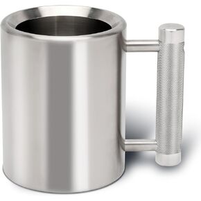 Heavy Mug, Stainless Steel Dumbbell Cups, Heavy Coffee Mug, Weighted Mug, Fitness Sports Water Cup, Gym Workout Coffee Enthusiast Gifts