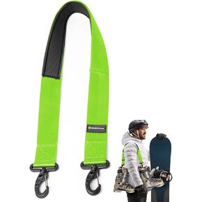 Gradient Fitness Boot Carrier Straps for Ski & Snowboard, Anti Slip Downhill Ski Straps Boot Carry, Shoulder Sling Tote Leash