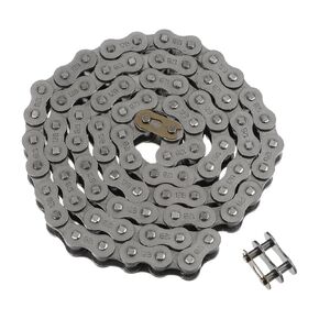 uxcell 12B Metric Standard Roller Chain, 5 Feet Carbon Steel Chains 3/4" Industrial Roller Chain Drive Chain for Motorcycle Bicycle Industrial Machinery -80 Links