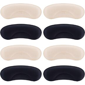 4 Pairs Heel Pads Heel Grips Liner for Loose Shoes, Heel Cushion Pads Heel Inserts for Shoe Too Big Men Women- Ultra Soothing Heel Protectors for Heel Pain, Heel Slipping, Blisters, Friction