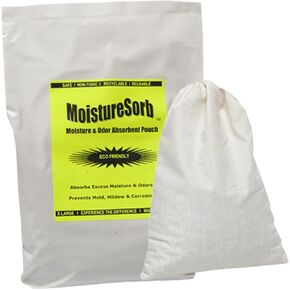 Reusable Moisture & Damp Smell Absorbent Pouch for Safes & Gun Safes. Works for Over 3 Years to Keep Safes Dry and Smell-Free