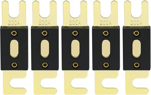 Baomain Bolt Fuse ANL-B 200A 200Amp للسيارات نظام الصوت ورقة الذهب لهجة RoHS 10 حزمة in Kuwait
