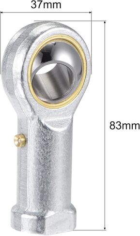 Uxcell PHS18 محمل نهاية قضيب كروي 18 مللي متر محمل مشترك مشحم ذاتيًا M18x1.5 موصل خيط أنثى لليد اليمنى in Kuwait