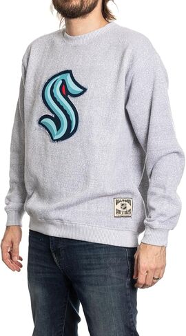 سترة Calhoun NHL Surf & Skate للجنسين برقبة دائرية مع مزيج من القطن الفاخر وشعار الفريق المتآكل in Kuwait