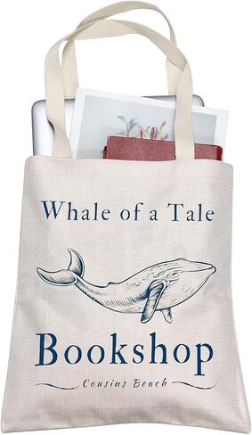 BLUPARK Whale Tote Bag TSITP TV Show Inspired Gift TV Show Merch Drama TV Show Gift Summer Cousins Beach Gift TSITP Fan Gift in Saudi Arabia