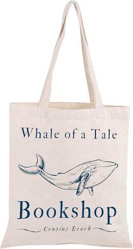 BLUPARK Whale Tote Bag TSITP TV Show Inspired Gift TV Show Merch Drama TV Show Gift Summer Cousins Beach Gift TSITP Fan Gift in Saudi Arabia