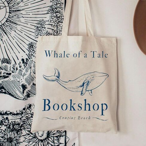 BLUPARK Whale Tote Bag TSITP TV Show Inspired Gift TV Show Merch Drama TV Show Gift Summer Cousins Beach Gift TSITP Fan Gift in Saudi Arabia
